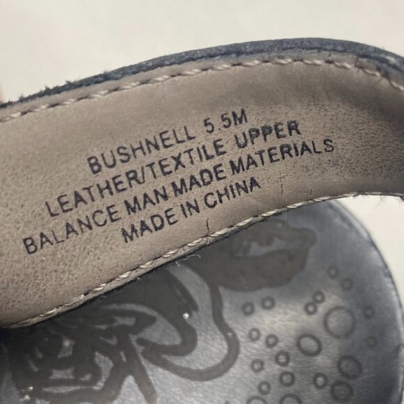 OTBT Bushnell Wedge Women's Sandals Pewter Leather Size 5.5 - Picture 8 of 9